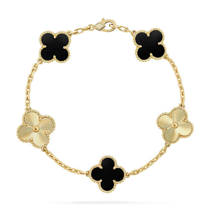 [⭐Spark] CLOVER 5 MOTIF ONYXS BRACELET COLLECTION