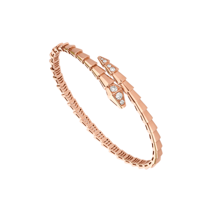 [⭐Spark]SERPENTI BRACELET DIAMONDS PINK GOLD