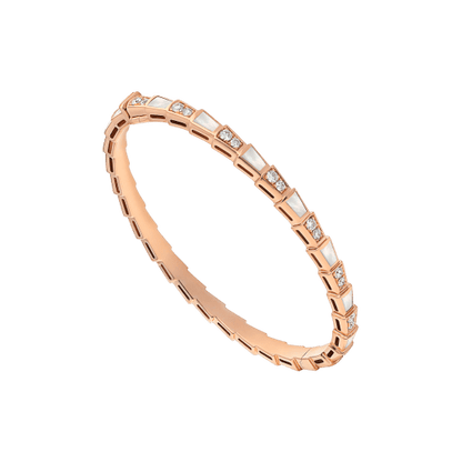[⭐Spark]SERPENTI BRACELET PINK GOLD MOP DIAMOND
