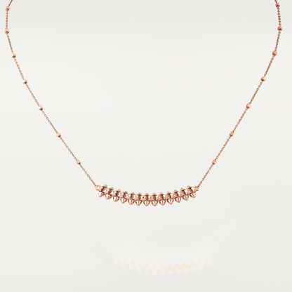 [⭐Spark]CLASH PINK GOLD NECKLACE