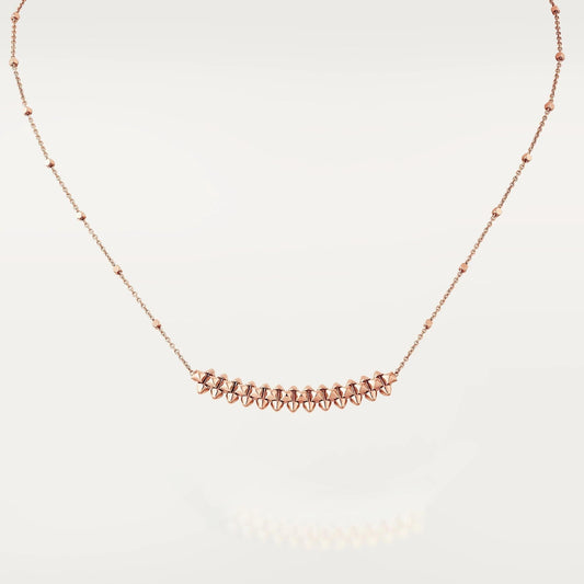 [⭐Spark]CLASH PINK GOLD NECKLACE