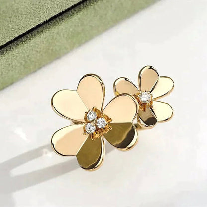 [⭐Spark]CLOVER COMOS GOLD DIAMOND RING
