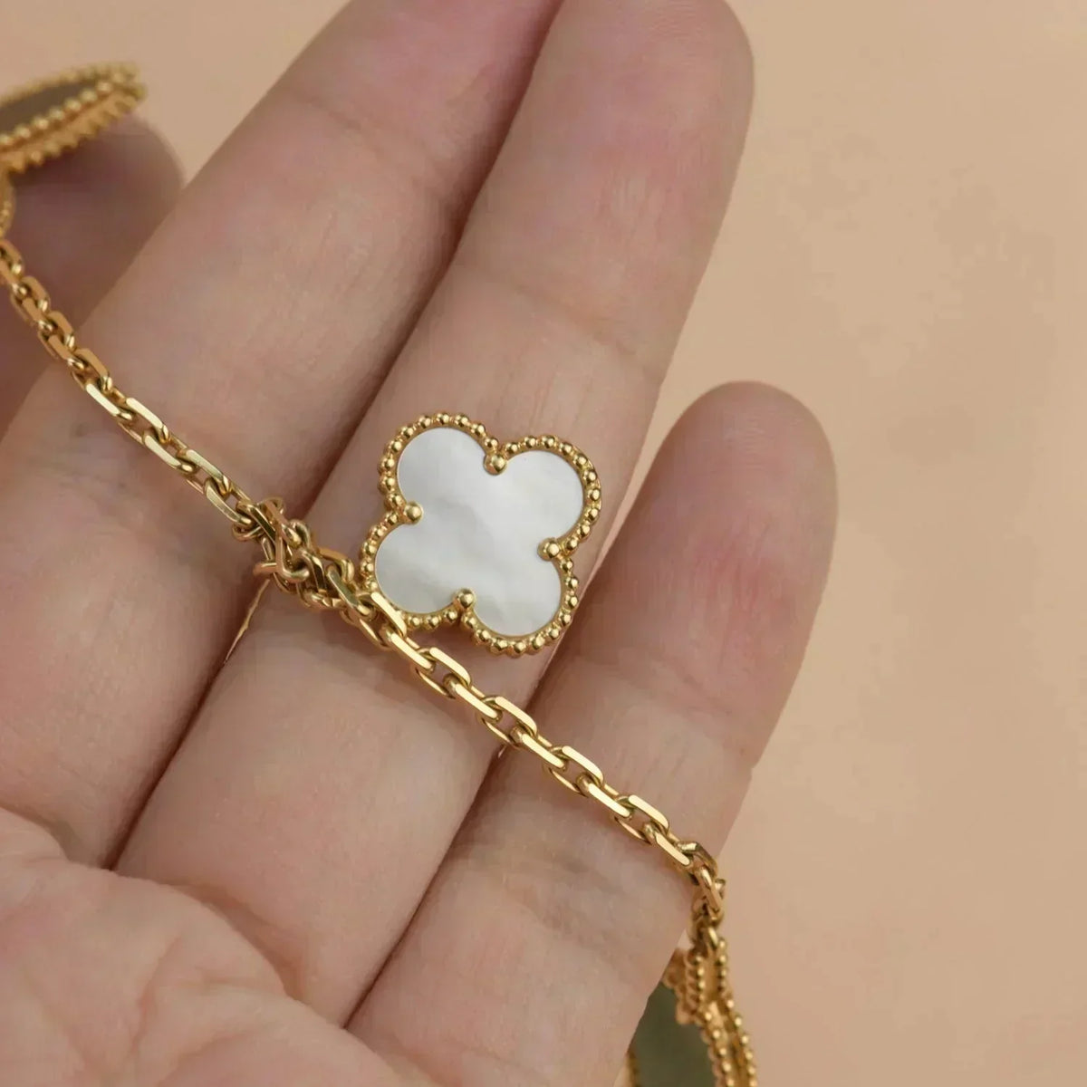 [⭐Spark]LUCKY SPRING 5 MOTIF GOLD BRACELET
