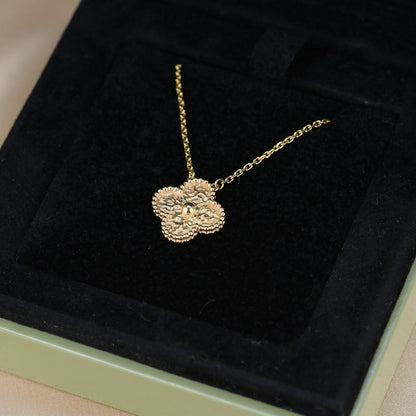[⭐Spark]CLOVER 15MM  BRONZING NECKLACE