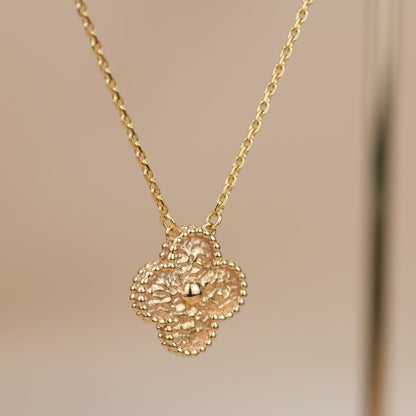 [⭐Spark]CLOVER 15MM  BRONZING NECKLACE