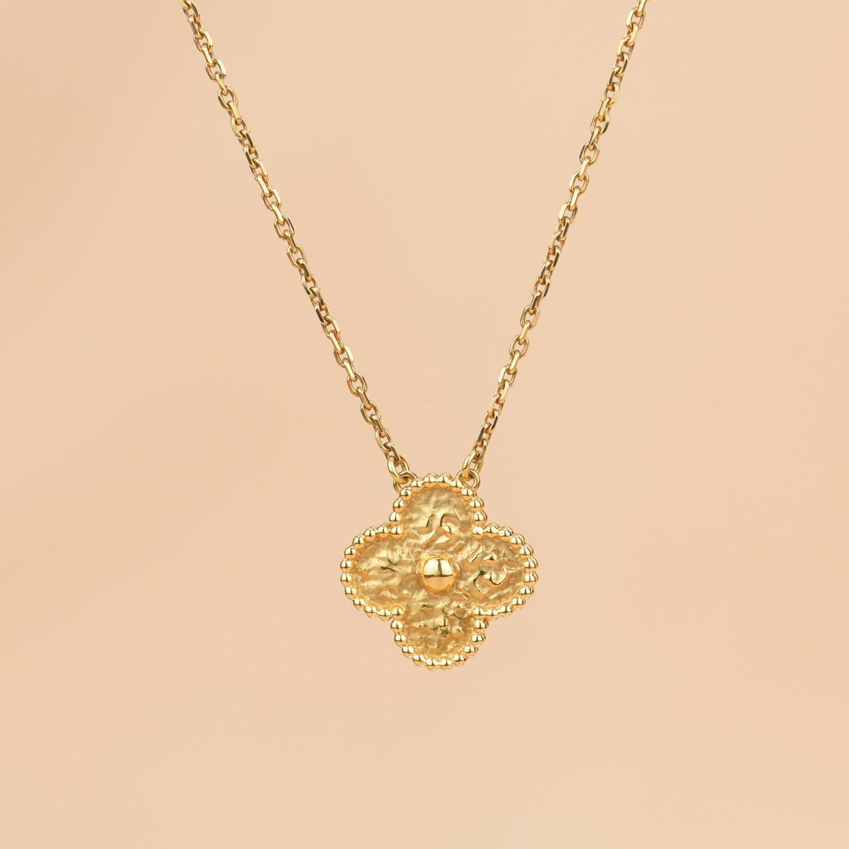 [⭐Spark]CLOVER 15MM  BRONZING NECKLACE
