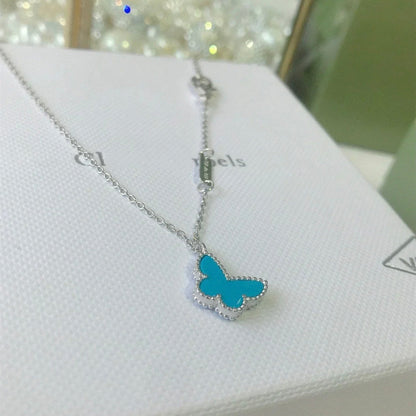 [⭐Spark]BUTTERFLY TURQUOISE BUTTERFLY BRACELET SILVER