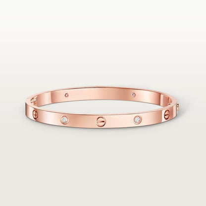 [⭐Spark]LOVE BRACELET 4.8MM 4 DIAMONDS