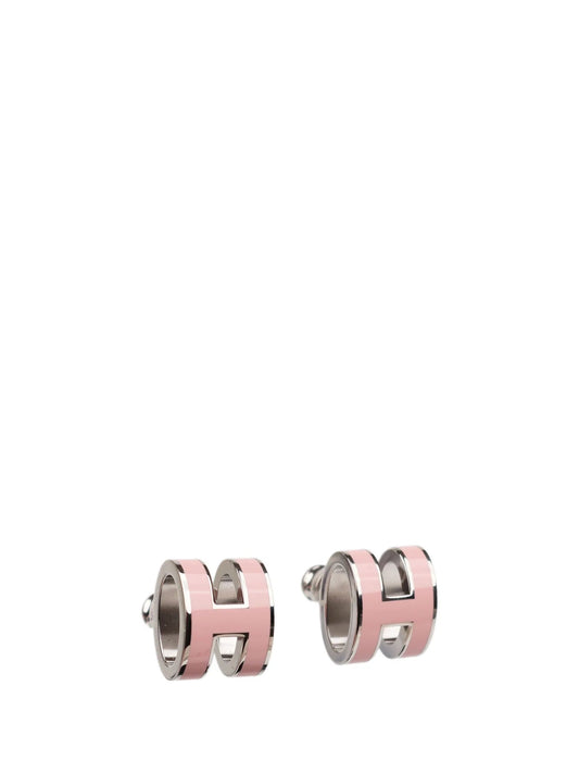 [⭐Spark]MINI POP H SILVER EARRINGS PINK
