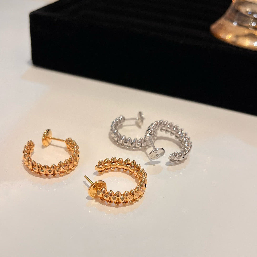 [⭐Spark]CLASH SMALL HOOP EARRINGS