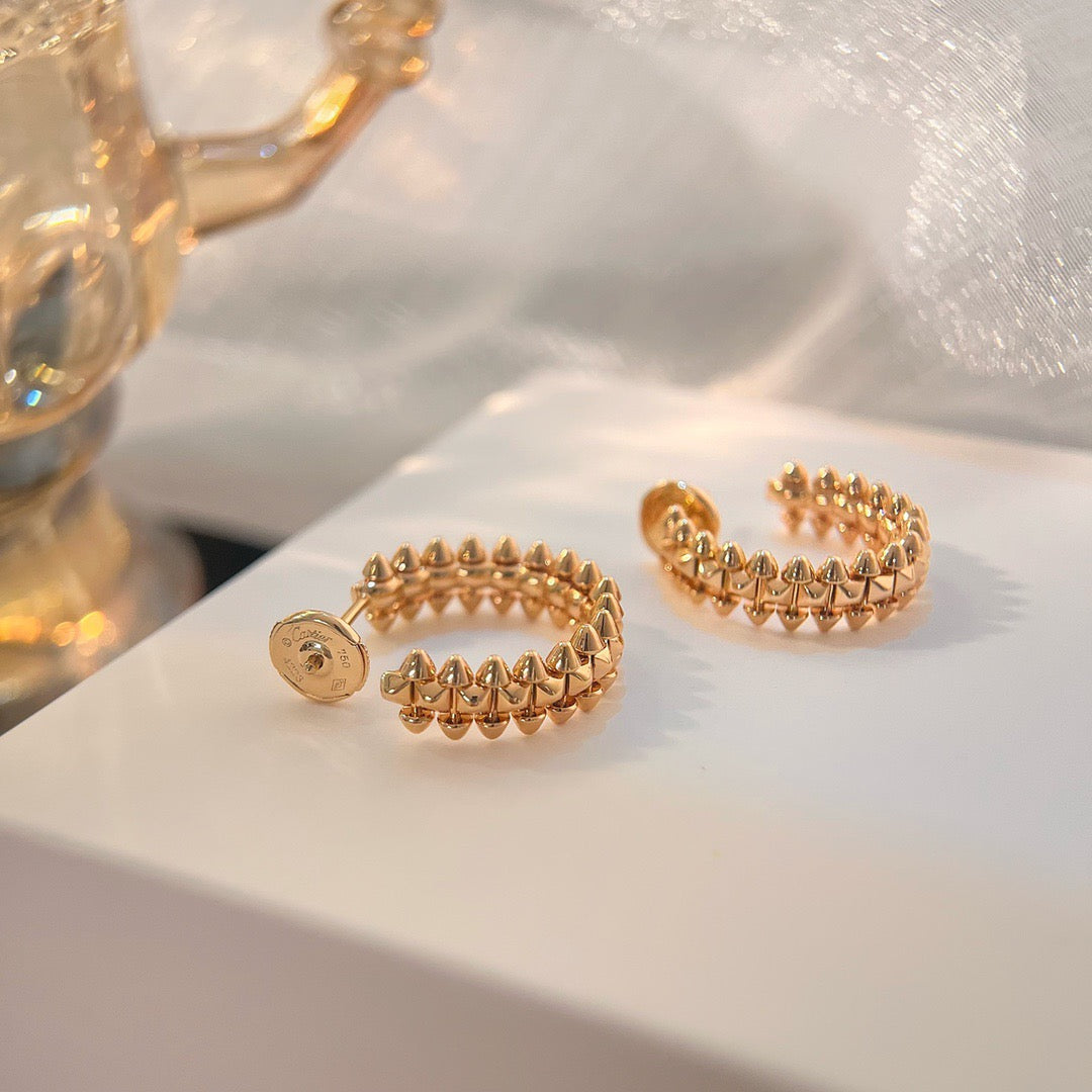 [⭐Spark]CLASH SMALL HOOP EARRINGS