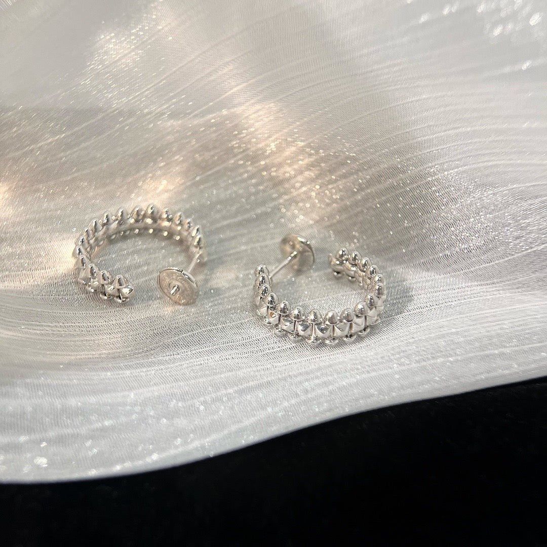 [⭐Spark]CLASH SMALL HOOP EARRINGS