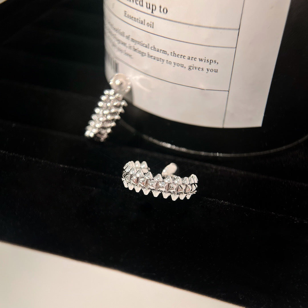 [⭐Spark]CLASH SMALL HOOP EARRINGS