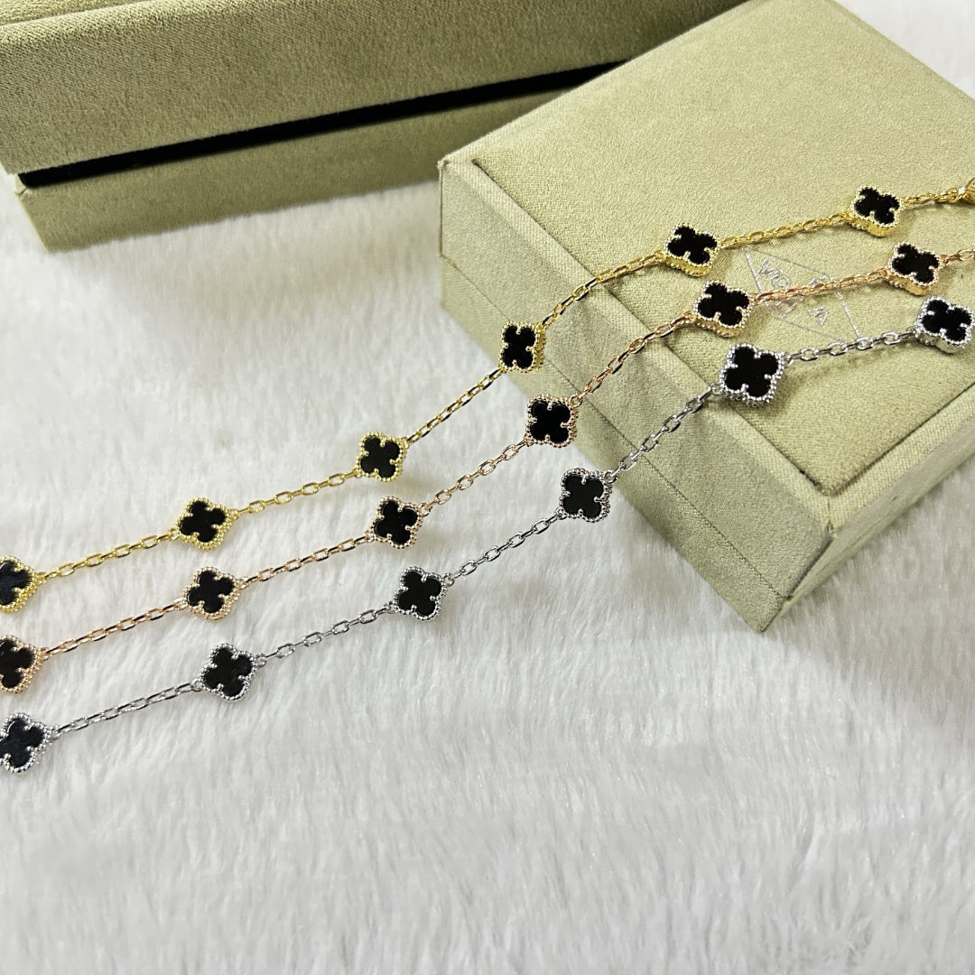 [⭐Spark]CLOVER 6 MOTIF  ONYXS BRACELET