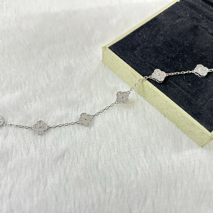 [⭐Spark]CLOVER 6 MOTIF DIAMOND BRACELET
