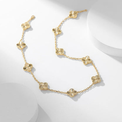 [⭐Spark]CLOVER 10 MOTIFS LASER NECKLACE