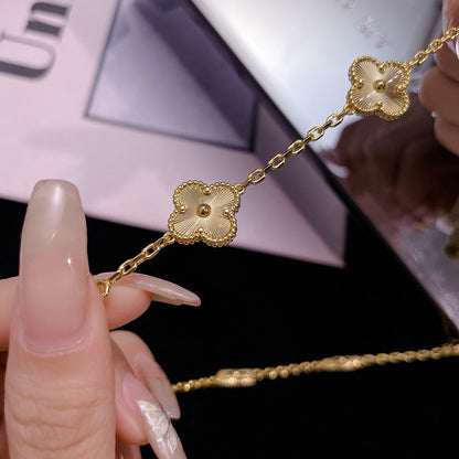 [⭐Spark]CLOVER 10 MOTIFS LASER NECKLACE