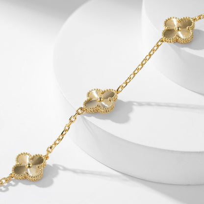 [⭐Spark]CLOVER 10 MOTIFS LASER NECKLACE