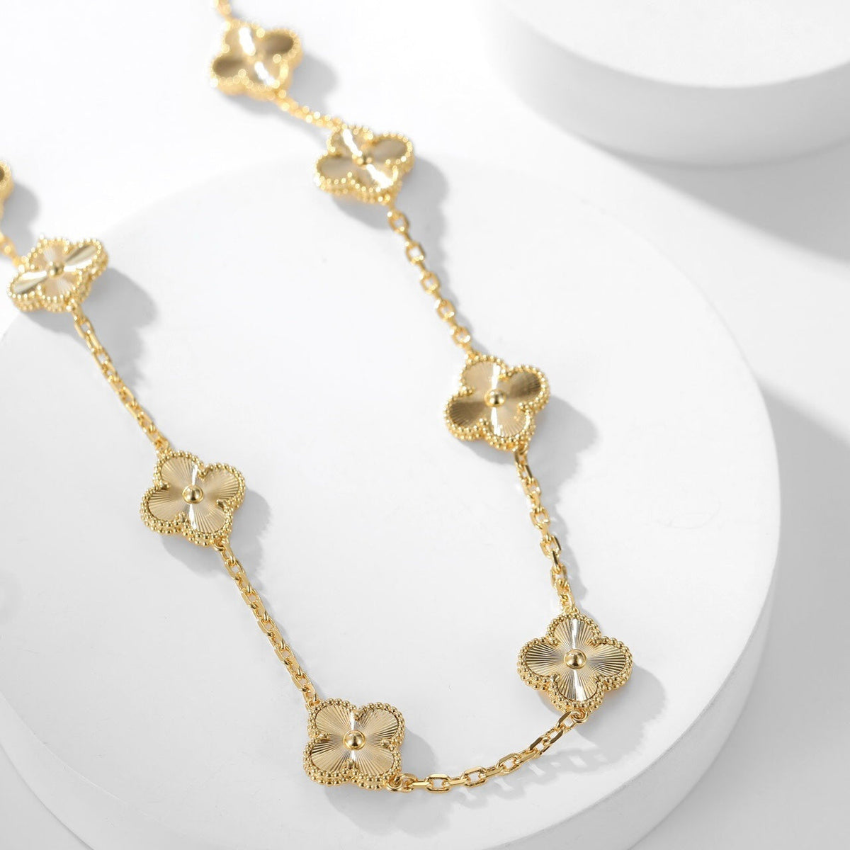 [⭐Spark]CLOVER 10 MOTIFS LASER NECKLACE