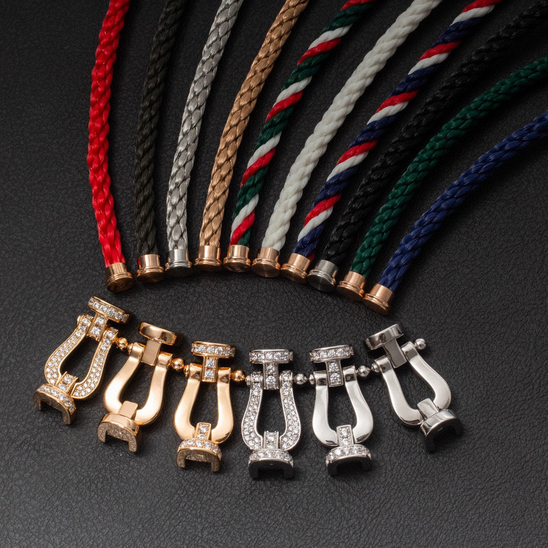 [⭐Spark]FORCE LARGE HORSESHOE NO DIAMOND BRACELET GOLD
