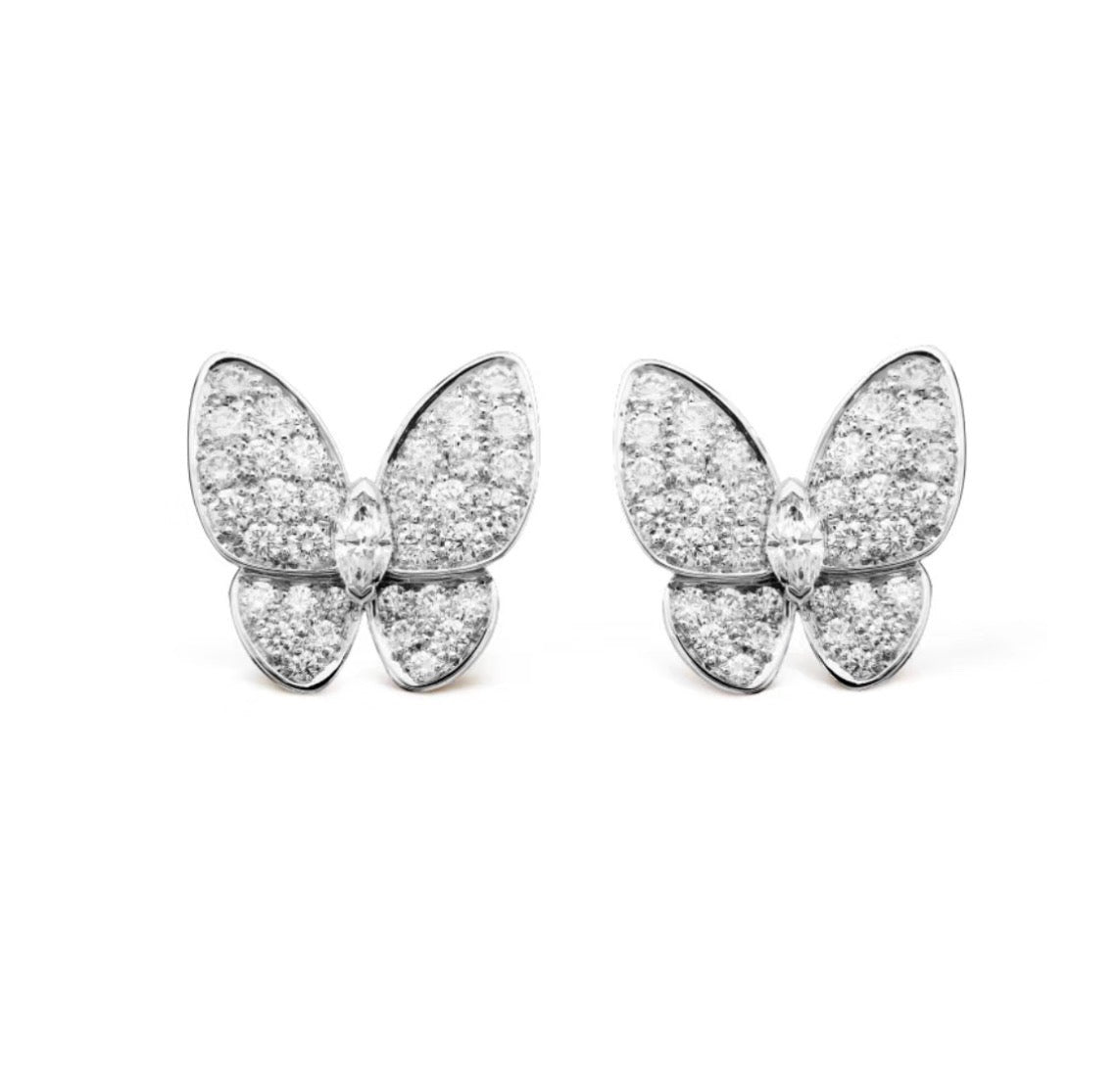 [⭐Spark]BUTTERFLY ALL DIAMOND EARRINGS