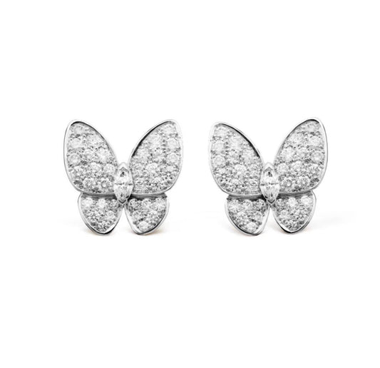 [⭐Spark]BUTTERFLY ALL DIAMOND EARRINGS