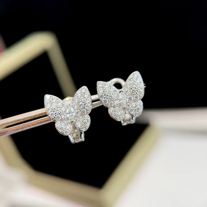 [⭐Spark]BUTTERFLY ALL DIAMOND EARRINGS
