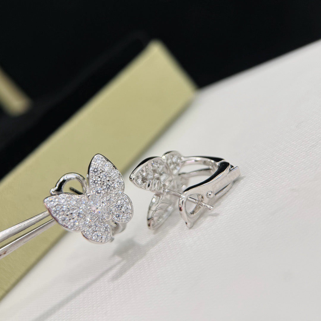 [⭐Spark]BUTTERFLY ALL DIAMOND EARRINGS