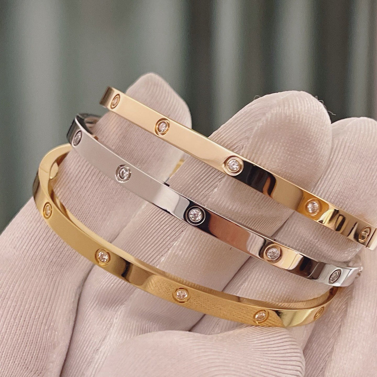 [⭐Spark]LOVE BRACELET 3.65MM 10 DIAMONDS