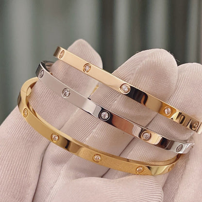 [⭐Spark]LOVE BRACELET 3.65MM 10 DIAMONDS