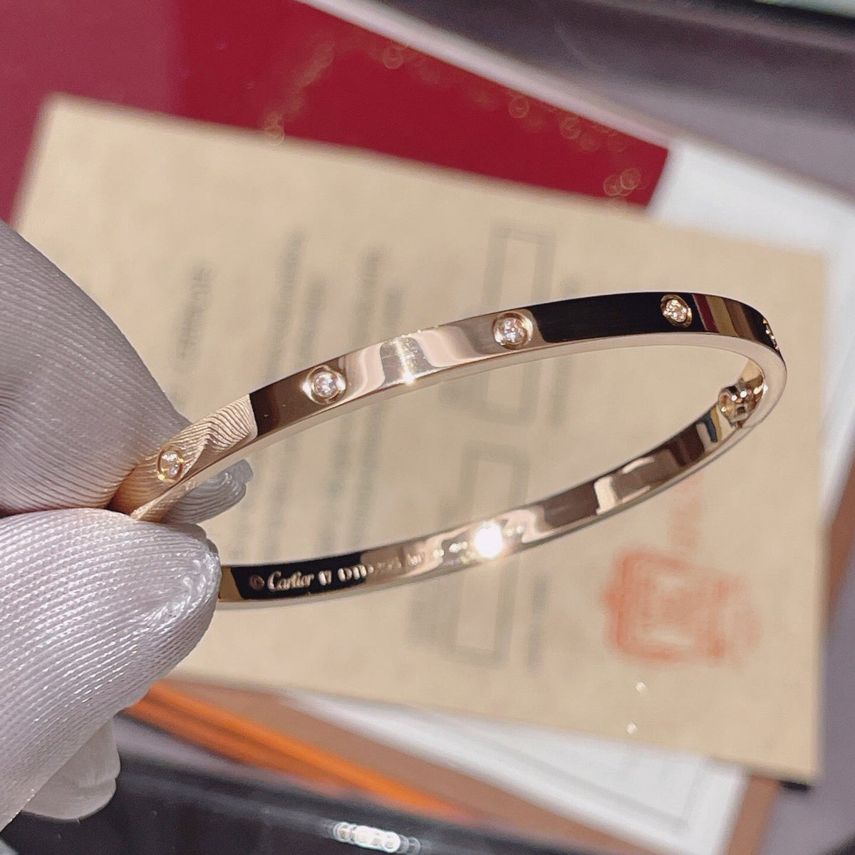 [⭐Spark]LOVE BRACELET 3.65MM 10 DIAMONDS