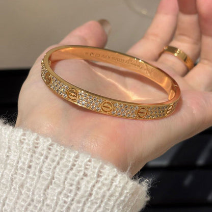 [⭐Spark]LOVE BRACELET 6.1MM DIAMOND-PAVED