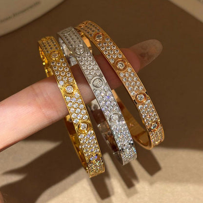 [⭐Spark]LOVE BRACELET 6.1MM DIAMOND-PAVED 10 BIG DIAMONDS