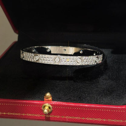 [⭐Spark]LOVE BRACELET 6.1MM DIAMOND-PAVED 10 BIG DIAMONDS