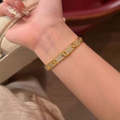 [⭐Spark]LOVE BRACELET 6.1MM DIAMOND-PAVED 10 BIG DIAMONDS