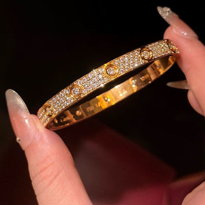 [⭐Spark]LOVE BRACELET 6.1MM DIAMOND-PAVED 10 BIG DIAMONDS