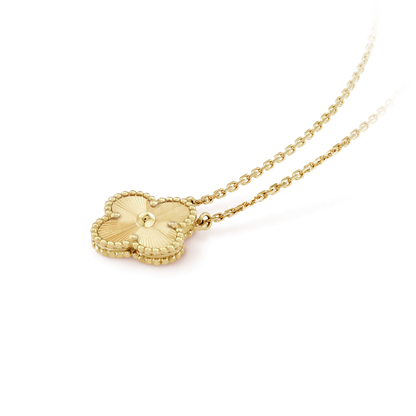 [⭐Spark]CLOVER 15MM LASER NECKLACE