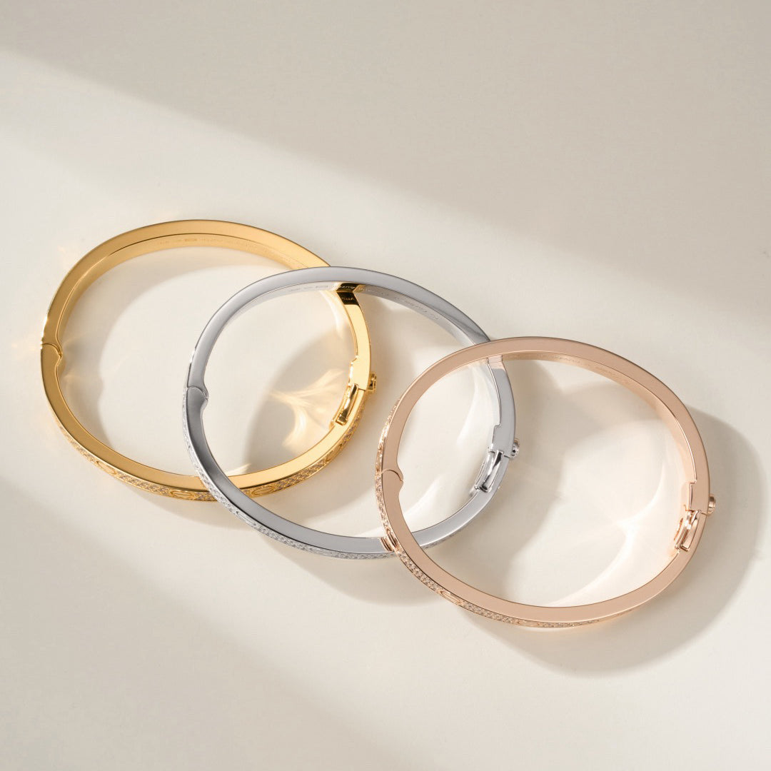 [⭐Spark]LOVE BRACELET 6.1MM DIAMOND-PAVED