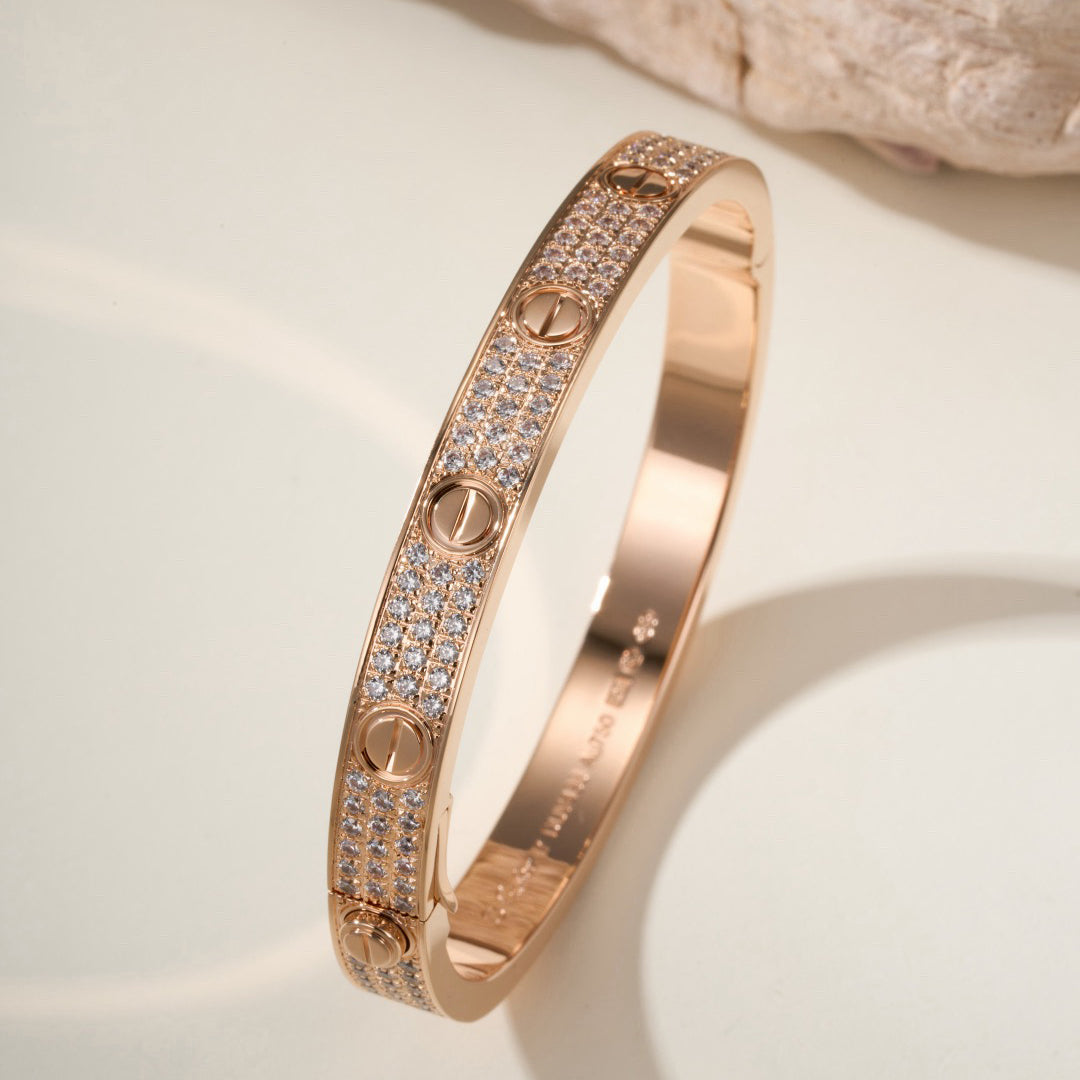 [⭐Spark]LOVE BRACELET 6.1MM DIAMOND-PAVED