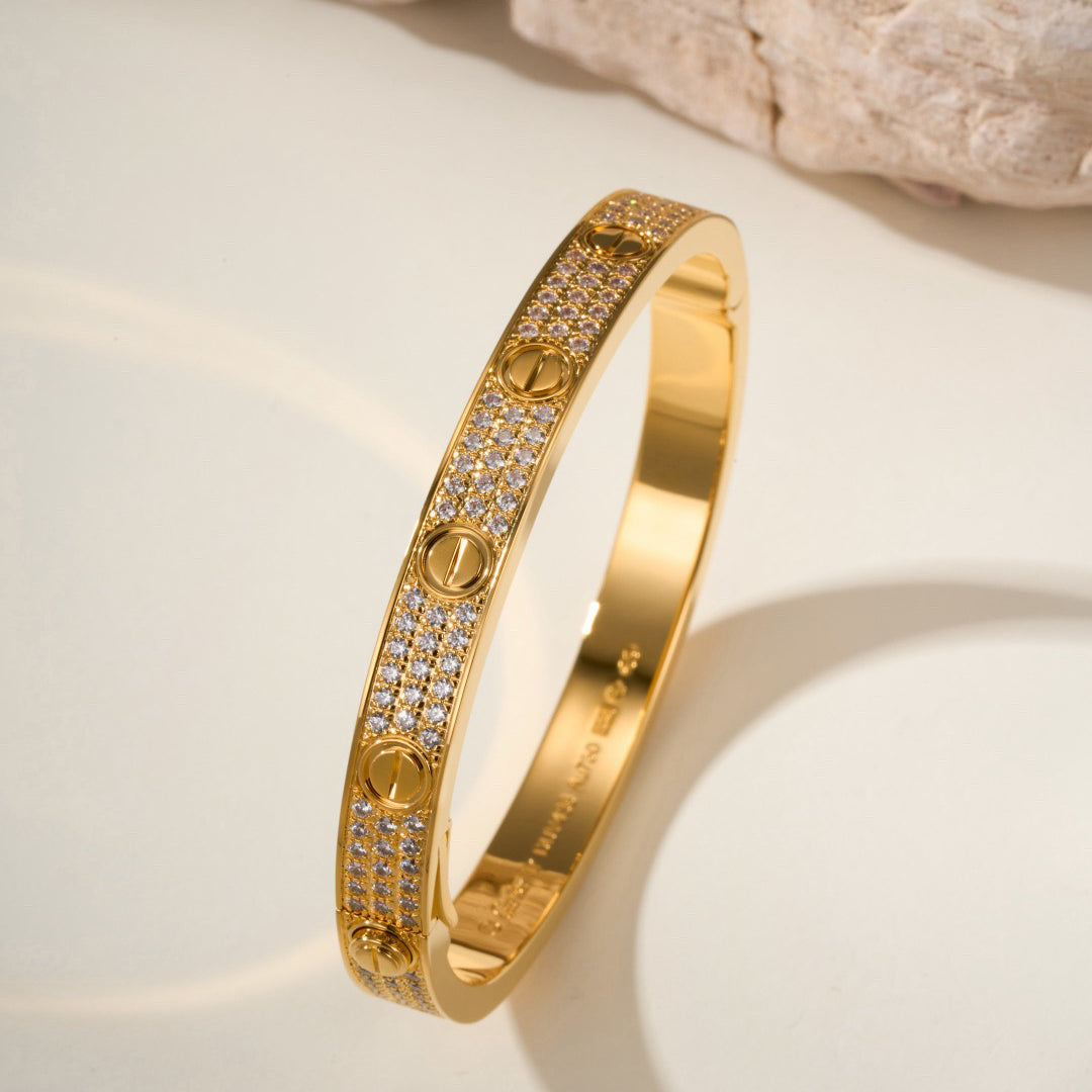 [⭐Spark]LOVE BRACELET 6.1MM DIAMOND-PAVED