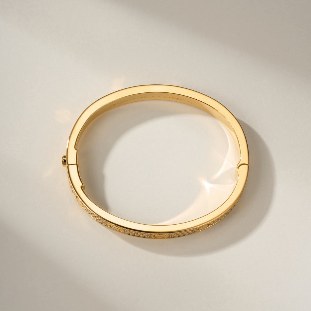 [⭐Spark]LOVE BRACELET 6.1MM DIAMOND-PAVED