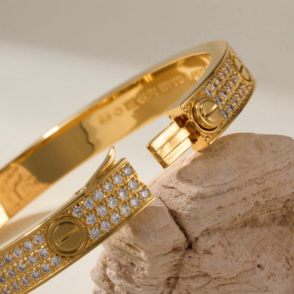 [⭐Spark]LOVE BRACELET 6.1MM DIAMOND-PAVED