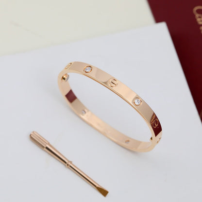 [⭐Spark]LOVE BRACELET 6.1MM 4 DIAMONDS