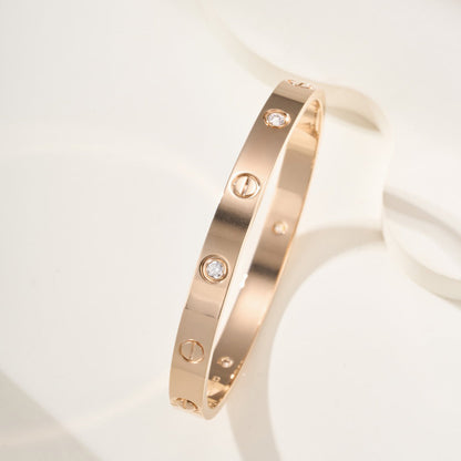 [⭐Spark]LOVE BRACELET 6.1MM 4 DIAMONDS