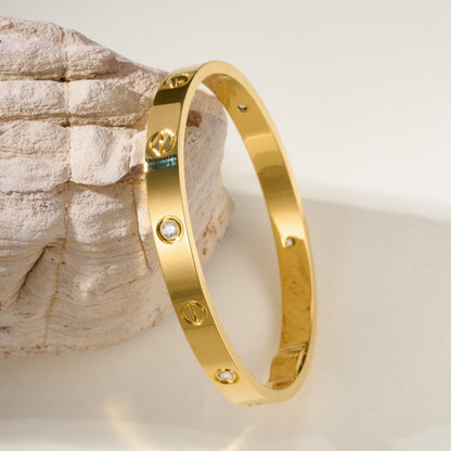 [⭐Spark]LOVE BRACELET 6.1MM 4 DIAMONDS