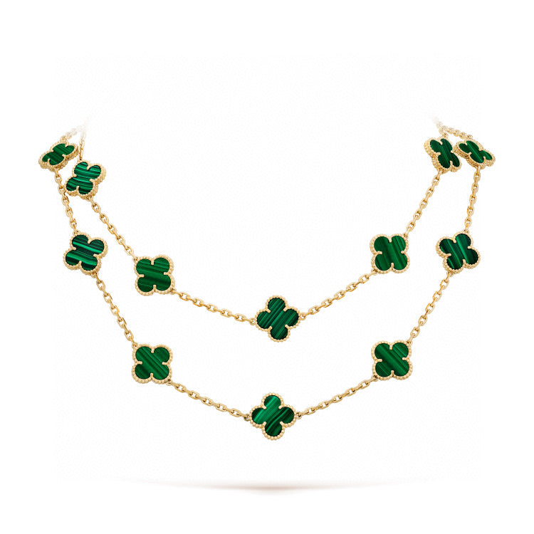 [⭐Spark]CLOVER 20 MOTIFS MALACHITE GOLD