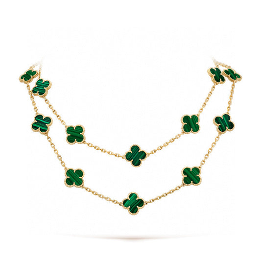[⭐Spark]CLOVER 20 MOTIFS MALACHITE GOLD