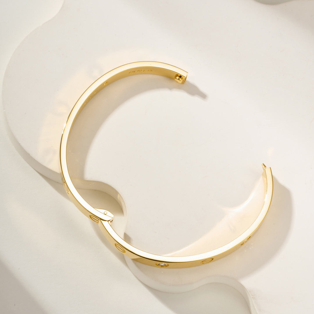 [⭐Spark]LOVE BRACELET 6.1MM 4 DIAMONDS