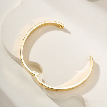 [⭐Spark]LOVE BRACELET 6.1MM 4 DIAMONDS
