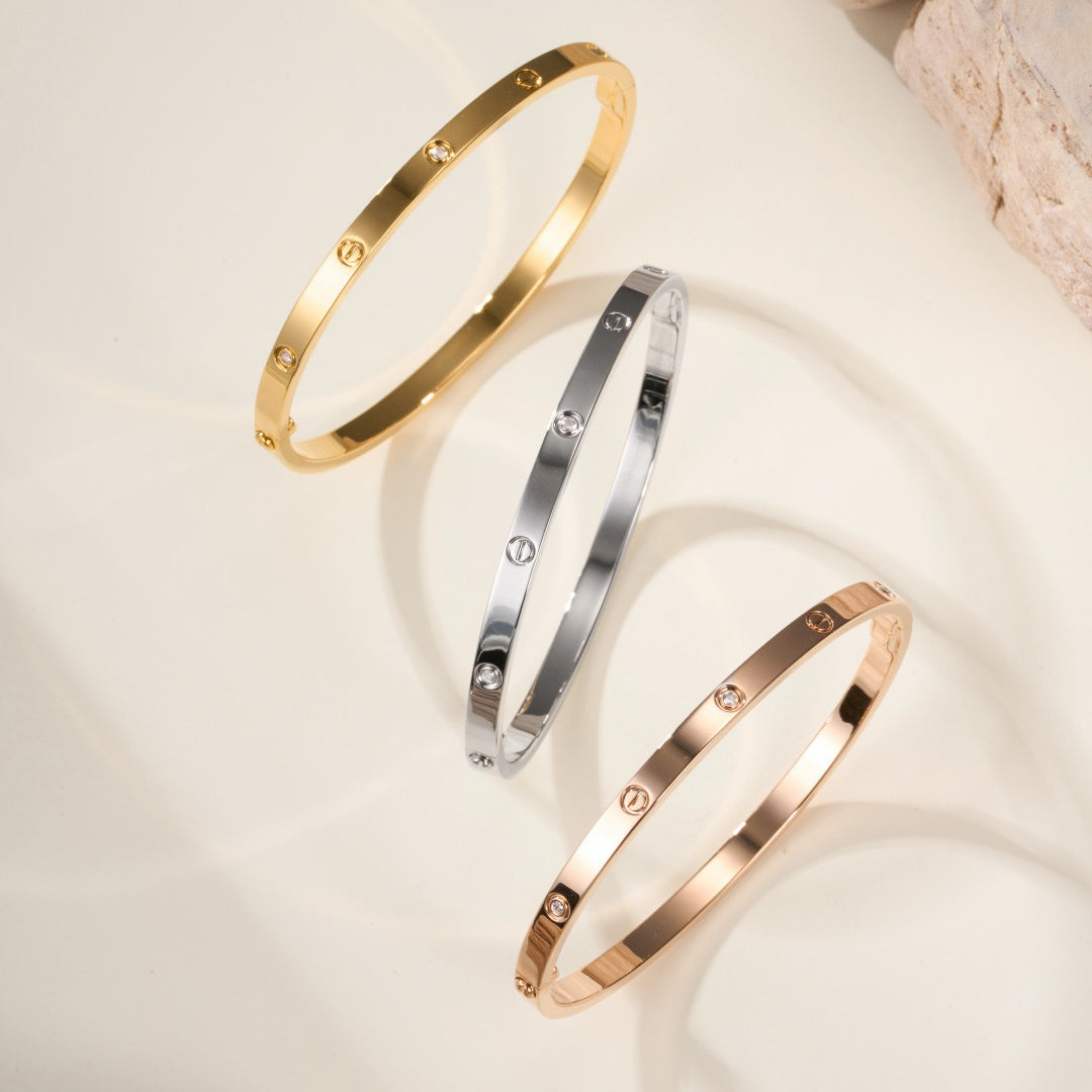 [⭐Spark]LOVE BRACELET 3.65MM 6 DIAMONDS